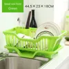 Kitchen Storage Bowls Countertop Dinnerware Chopsticks Spoons Organizer Rack Drain Board Dish Drying Utensils Drainer