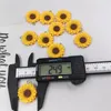Charms 10st Korea Sunflowers Daisy Harts Flowers Pendant Flatback Craft for Earring Keychain DIY Jewelry Making Resultat