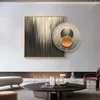 Wall Clocks 2024 Punch-Free Clock Personalized Creative Restaurant Background Light Luxury Minimalist