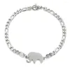 Charme Armbänder 2024 Modeschmuck Edelstahl Elefant Armband Vintage Titan Manschette Für Frauen Pulseras Mujer