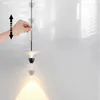 Hängslampor minimalistiska sängen modern nordisk aluminium ledande ljuskronor ljus för restaurang kök ö bar sovrum dekor