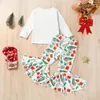 Одежда наборы Citgeeautumn Christmas Kids Mabd Girl наряды с длинными рукавами