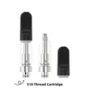 Toptan 510 vape kartuşu 0.5ml 1.0ml seramik cam kartuşlar 510 iplik atomizer damla ucu boş tek kullanımlık buharlaştırıcı kalem köpük tepsisi ambalaj vape arabaları ABD