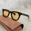 Solglasögon JMM Japanese Vendome Yellow Oval Men Acetate Original UV400 Eyeglasses Handgjorda klassiska designer Brand Eyewear