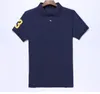 Mens Polo Top Tee Short Sleeve T-shirts Big eller Small Horse Plus Size S-6XL Multiple Color Brodery Hommes Classic Business Casual Cotton Bowerable