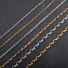 Chains 316L Stainless Steel Rolo Necklace For Women Men Link Oval O Chain Choker Hip Hop Jewelry Accessories On Neck Collar DIY Gift