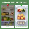 Kitchen Fruit Food Storage Box Plastic Clear Fridge Organizer Slide Under Shelf Drawer Boxes Rack Holder Refrigerator Accessorie 240125