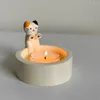 Candle Holders Kitten Holder Cute Grilled Gifts Birthday Desktop Ornaments Decorative T8b9