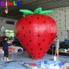 wholesale Fraise gonflable géante promotionnelle énorme ballon de fruit gonflable grande boule de fraise pour la publicité