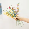 Decorative Flowers Hand Woven Flower Creative Crochet Graduation Bouquet Finished Knitted Party Decor Valentine's Day Gift