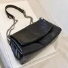 Moda kadın çantalar niş zincir crossbody çanta bayanlar omuz büyük kapasiteli çanta çapraz kare pu 240130