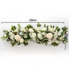 Flores decorativas branco rosa artificial flor linha arranjo casamento arco pano de fundo decoração bebê respiração pendurado floral festa adereços