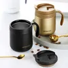 Water Bottles Office Insulation Mug Stainless Steel Simple Coffee Cup Men And Women Couples With Handle Tea Students