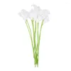 Dekorative Blumen, 5/10 Köpfe, PU, künstlicher Calla-Lilien-Bündel, gefälschter Blumenstrauß für Zuhause, Tischdekoration, Hochzeit, Party