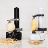 Automatisk frukt Vegetabilisk potatisskalare Electric Vegetable Fruit Tool Multifunktionell Peeling Cutter Kitchen Gadget Accessories 240130