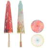 Parapluies 2 pcs parapluie en papier japonais décor classique de style japonais classique réutilisable décoratif cosplay