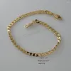 Link Bracelets Foromance/ 5 STYLES - YELLOW GOLD PLATED CUBAN 1 BY BRACELET SIZE INFO REFER TO THE PICTURE