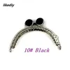 10 PcsLot 85 CM Semicircle Silver Tone Lace Flat Bead Metal Purse Frame Kiss Clasp Bag Accessories 240202