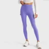 LU Panton Pockets Kobiety Wysokie spodnie Talia Push Up Sport Leggingi Nude Fitness Rajstopy żeńskie gym odzież sportowa cytryna ll jogger lu-08 2024