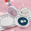 TSHOU659 LED Mini Makeup Mirror Hand Hold Fold Liten Portable Micro USB Cosmetic Mirror 240131