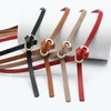 Cinture Cintura con fibbia a forma di 8 Camicia Abito Cintura sottile Senza foro PU Tinta unita Ecopelle Classica da donna decorativa