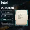 Intel Core i513600K i5 13600K 35 GHz 14Core 20Thread CPU Processor 10nm L324M 125W LGA 1700 Gaming Processador 240126