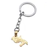 Nyckelringar ZKD Martinique Map Key Chain Ring