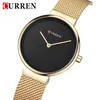 Curren Fashion Women مشاهدة أفضل العلامة التجارية Leady Lady Girl Wristwatch Gold Gold Stainnable Steel Bracelet الكلاسيكية الإناث Classy 9016 240202