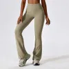 Lu Pant Align Leg AL Wide Woman Tight Nude Feel Hip Lift Pantalon Danse Taille Haute Micro Flare Casual Sports Leggings Lemon LL Jogger Lu-08 2024