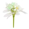 Fleurs décoratives Bouquet artificiel fleur réaliste pour les arrangements de mariage couleur vibrante Simulation d'entretien facile