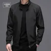 LUKER CMSS Spring Summer Men Business Jackets solid Mens Thin Coats Casual Outerwear Male Coat Bomber Jacket 240201