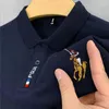 Polo da uomo SOURCE Polo di fabbrica T-shirt a maniche corte con risvolto estivo Business per l'esportazione Ricamo Casual all'ingrosso