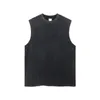 Men's Tank Tops 2024 Washed Vintage Ripped Hole Punk Hip Hop Top Sleeveless Tshirts For Men High Street Casual Vest Debardeurs Homme