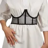 Cinture Y166 Corsetto sottoseno da donna Cintura larga a lisca di pesce con corda da annodare Camicia da donna universale formale