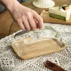 Dinnerware Sets Dessert Pastry Plate Accessory Multi-function Simple Convenient Cake Tray Household Glass Desktop