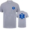 EMT Emergency Ambulance tryckt t-shirt Män kvinnor mode sommar streetwear o-hals t-shirt casual bomull kort ärm tshirt 240129