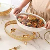 Cookware Sets Oval Porcelain Casserole Warming Soup Pot Chafers And Buffet Warmers 13"