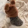 Vestuário para cães roupas para animais de estimação outono inverno médio pequeno colete quente chapéu bonito casaco de pelúcia chihuahua gatinho filhote de cachorro moda jaqueta yorkshire poodle