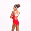 Kobiety w strojach kąpielowych One Piece Swimsuit 2024 Konkurs Kobiety Patchwork Swimming Suits for Racerback Bathing