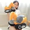 2638 CM Creativo Escavatore Peluche Ripiene Morbido Macchina Cuscino Bambola Kawaii Home Decor Ragazzi Bambini Regali di compleanno 240130