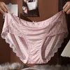 Calcinha feminina mulheres rendas conforto ajuste roupa interior plus size controle de barriga macio cuecas levantadas para com meados