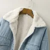 Vestes Femmes Femmes Chaud Vintage Bouton Down Distressed Denim Jean Veste Manteau Poche Light Météo Hiver Streetwear Tops