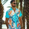 Camicie casual da uomo Tartaruga Sea Life Vacation Hawaii Camicia stampata in 3D Abbottonatura Manica corta Spiaggia estiva