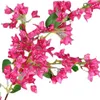 Decorative Flowers 120cm Wedding Party Decorations Artificial Flower 1PC Red Bougainvillea Home Dedcor Rose Silk