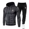 2024 Polka Dot Herrkläder Tracksuit Hoodies Sweatpants Two Piece Set Suit Fashion Trend Sportswear Fleece Warm Clothing 240118