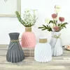 Vaser modern blomkorg dekorationer levande stil nordisk rosa s arrangemang svart pot rum plast hem vit vas