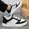 Moda casual masculino tênis de couro tendência baixa plataforma homem verde tênis ao ar livre antiderrapante esportes skate sapatos para homem 240119