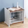 Vêtements pour chiens Cage pour animaux de compagnie de luxe moderne et légère Villa intérieure en bois Accueil Petit et moyen chenil