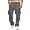 Pantalons pour hommes Cargo décontracté randonnée coupe décontractée pantalon de sport en plein air avec poches bas d'exercice