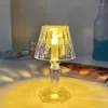 Night Lights Girls Crystal Light Bedroom Bedside Ambient Transparent Warm LED Mini Acrylic Small Table Lamp